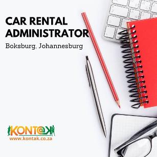 Car Rental Administrator Jobs in Johannesburg