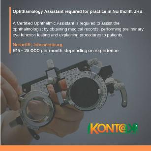 Ophthalmic Assistant Jobs in Johannesburg, Kontak Recruitment