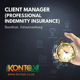Client Manager Jobs Professional Indemnity Insurance Sandton