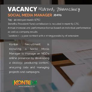 Social Media Manager Jobs in Johannesburg