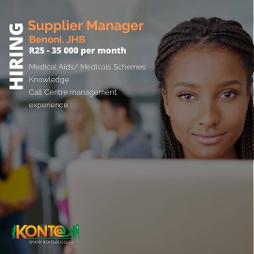 Supplier Manager Jobs Johannesburg