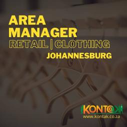 Retail Clothing Area Manager Vacancy Johannesburg